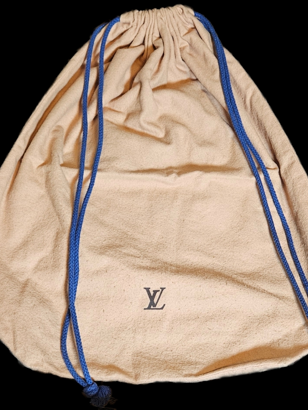 Louis Vuitton XL Drawstring Dust Bag Keepall Travel Tote Onthego Storage Pouch